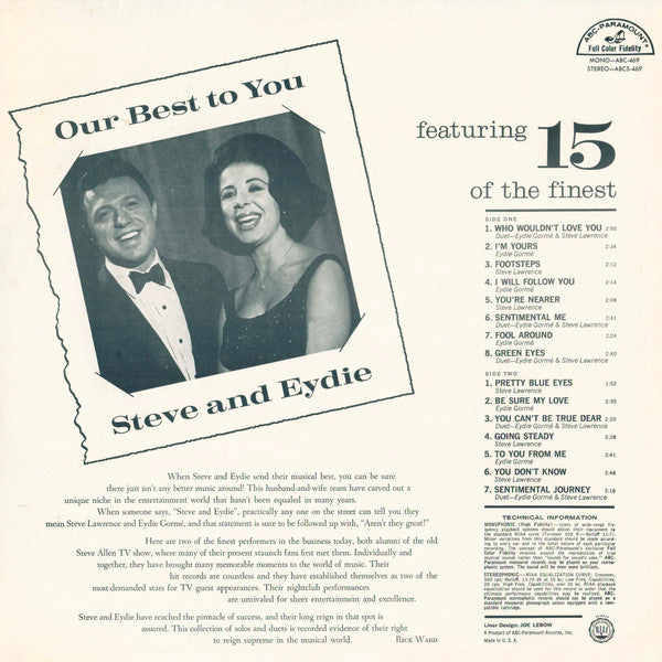 Steve & Eydie - Our Best To You