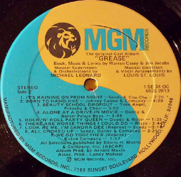 Grease - The Original Broadway Cast Album - secondary