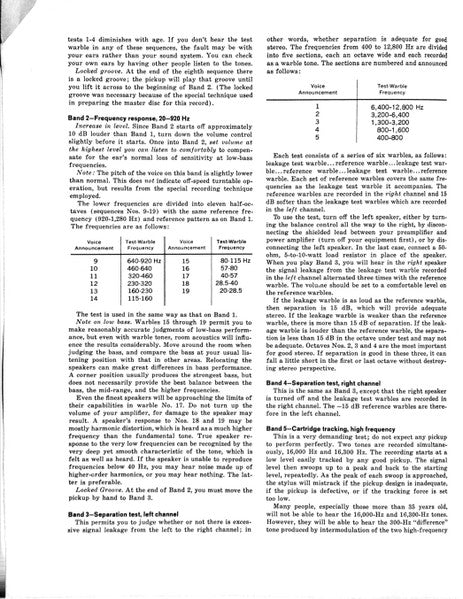 No Artist - Stereo Review's Stereo Test Record (Model SR 12)