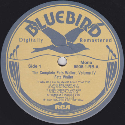 The Complete Fats Waller Volume IV - secondary