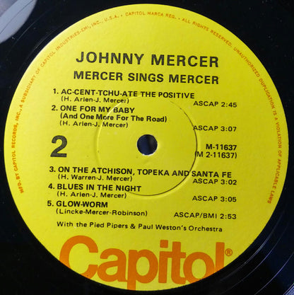Johnny Mercer - Mercer Sings Mercer