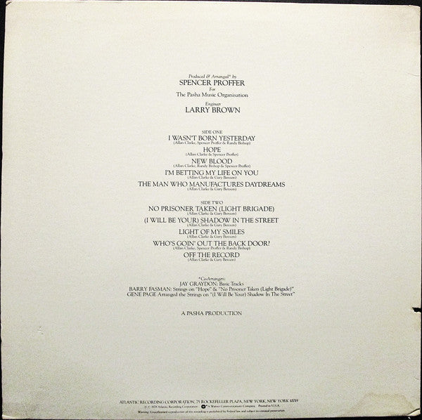 I Wasn't Born Yesterday - secondary