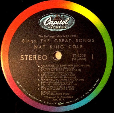 The Unforgettable Nat Cole Sings The Great Songs! - secondary