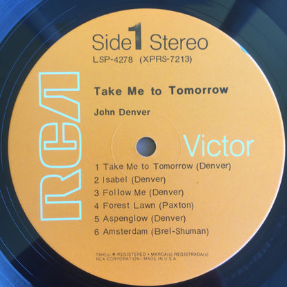 John Denver - Take Me To Tomorrow