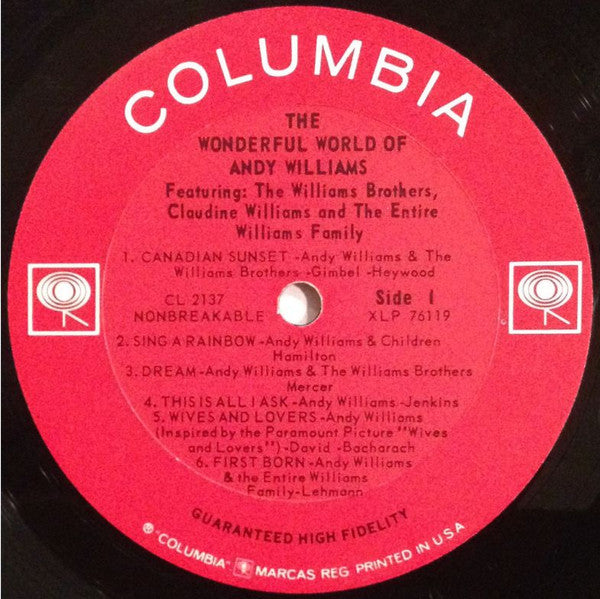 Andy Williams - The Wonderful World Of Andy Williams