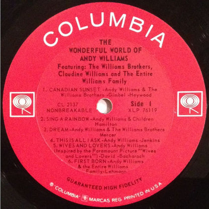 Andy Williams - The Wonderful World Of Andy Williams
