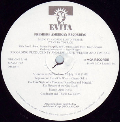 Evita: Premiere American Recording - secondary
