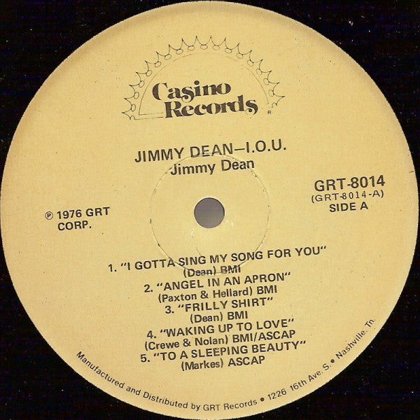 Jimmy Dean - I. O .U.