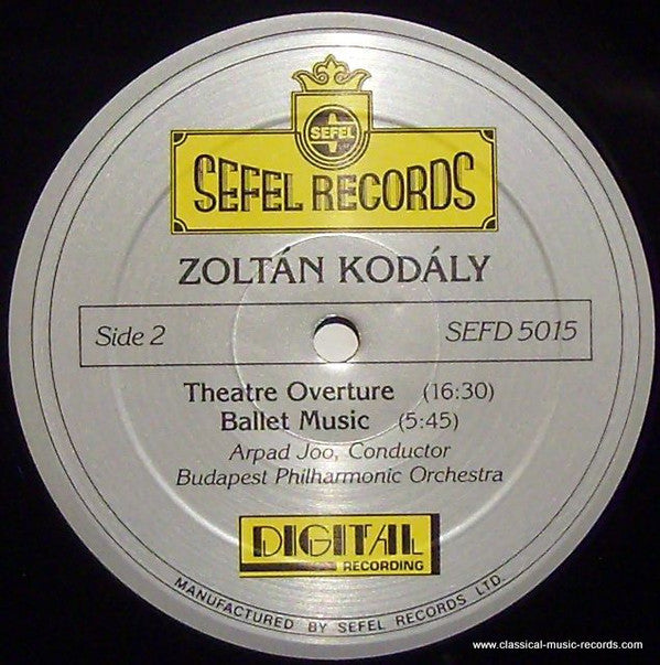 Arpad Joo, The Budapest Philharmonic Orchestra - Zoltan Kodaly