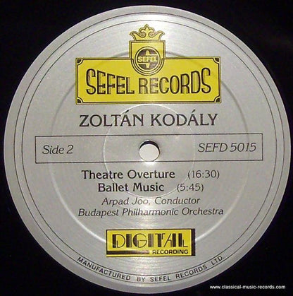 Arpad Joo, The Budapest Philharmonic Orchestra - Zoltan Kodaly