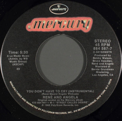 You Don't Have To Cry - secondary