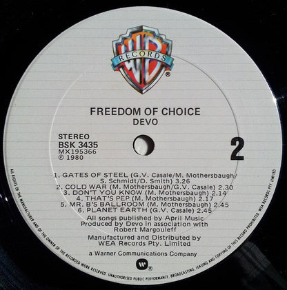 Freedom Of Choice - secondary