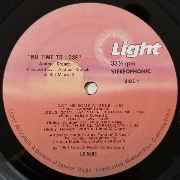 No Time To Lose - secondary