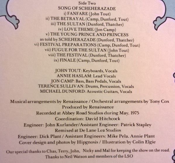 Renaissance - Scheherazade And Other Stories