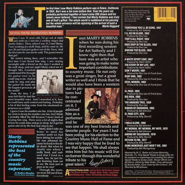 Marty Robbins - A Lifetime Of Song 1951-1982