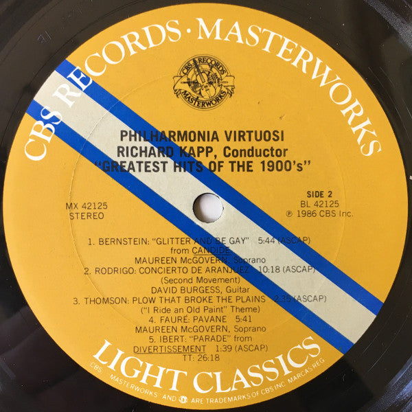 Philharmonia Virtuosi, Richard Kapp - Greatest Hits Of The 1900's