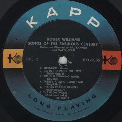 Roger Williams - Songs Of The Fabulous Century