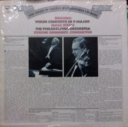 Johannes Brahms, Isaac Stern, The Philadelphia Orchestra, Eugene Ormandy - Violin Concerto In D Major