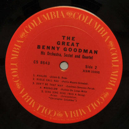 Benny Goodman, Benny Goodman And His Orchestra, The Benny Goodman Quartet, Benny Goodman Sextet - The Great Benny Goodman