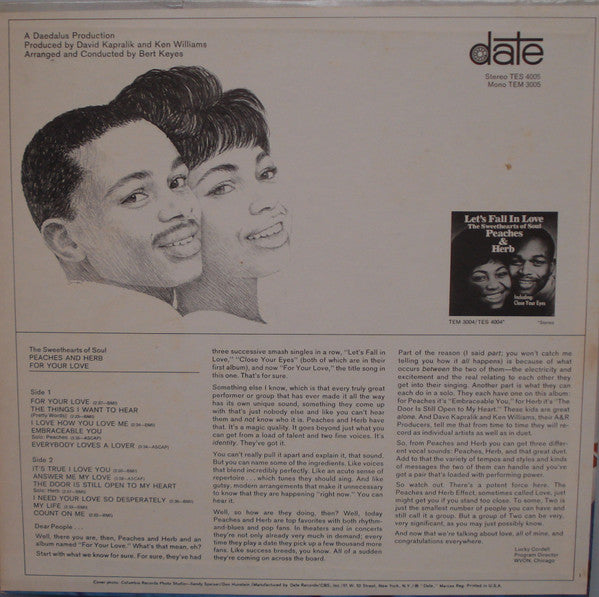 Peaches & Herb - For Your Love