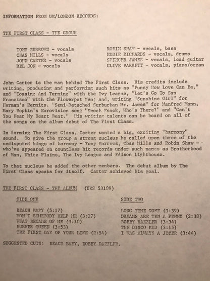 The First Class - secondary