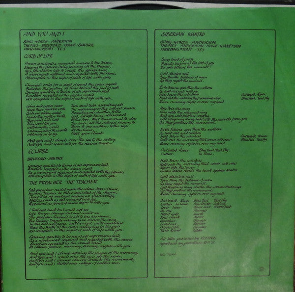 Close To The Edge - secondary