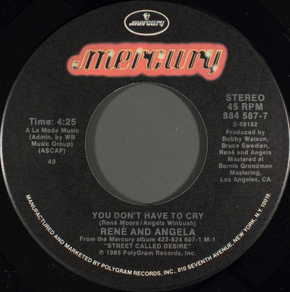 You Don't Have To Cry - secondary
