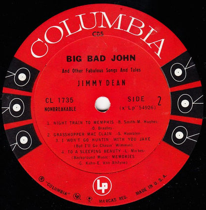 Big Bad John And Other Fabulous Songs And Tales - secondary