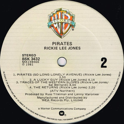 Rickie Lee Jones - Pirates