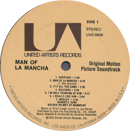 Mitch Leigh, Joe Darion, Peter O'Toole, Sophia Loren, James Coco - Man Of La Mancha (Original Motion Picture Soundtrack)