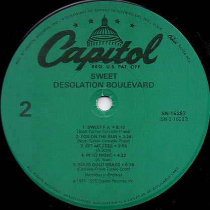 Desolation Boulevard - secondary