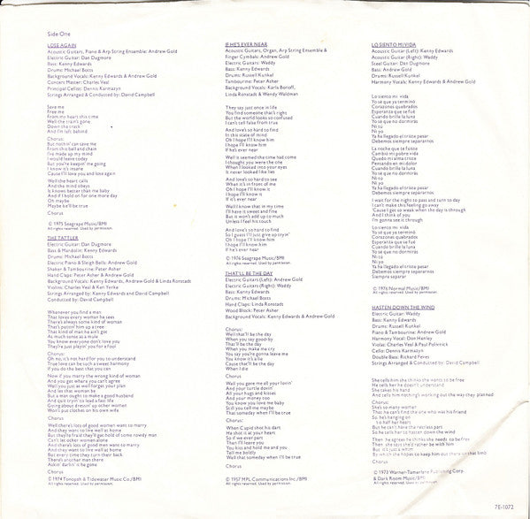 Hasten Down The Wind - secondary