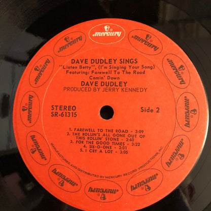 Dave Dudley Sings "Listen Betty, I'm Singing Your Song" - secondary