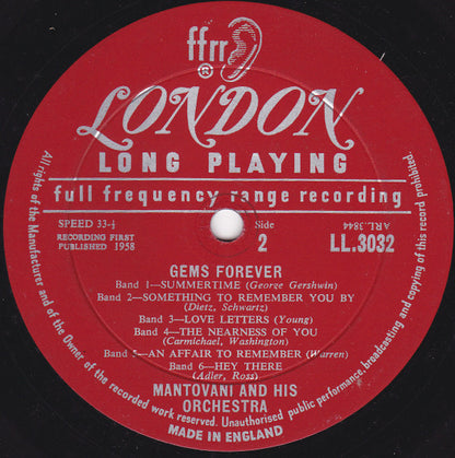 Mantovani And His Orchestra - Gems Forever...