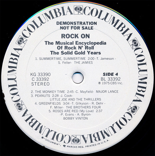 Rock On The Musical Encyclopedia Of Rock N' Roll The Solid Gold Years - secondary