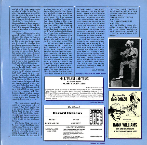 Long Gone Lonesome Blues : August 1949 - December 1950 - secondary