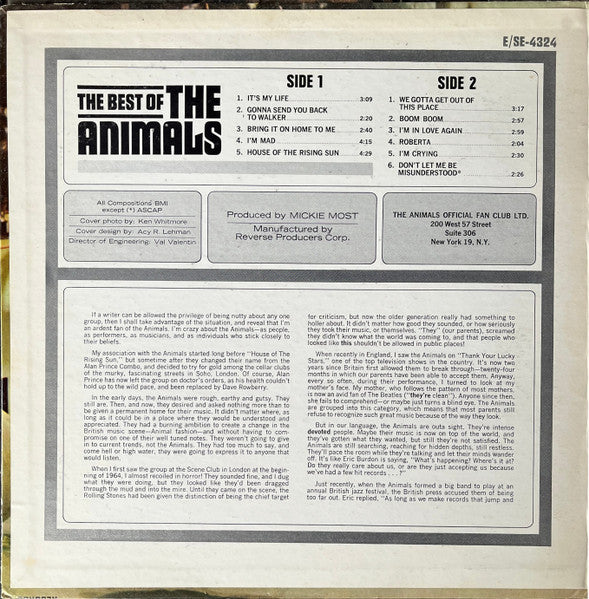 The Best Of The Animals - secondary