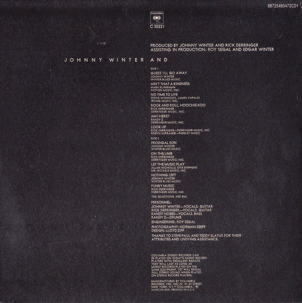 Johnny Winter And - secondary
