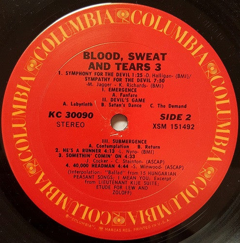 Blood, Sweat & Tears 3 - secondary