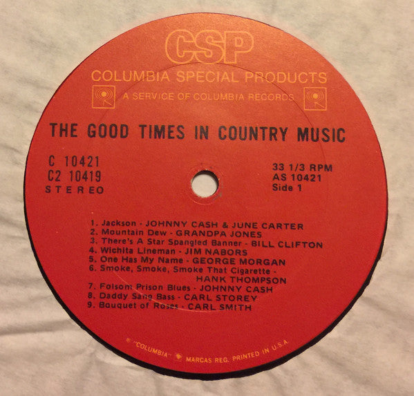 Various - The Good Times In Country Music