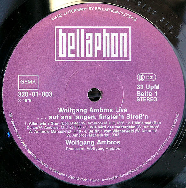 Live (...Auf Ana Langen, Finster'n Stroß'n) - secondary