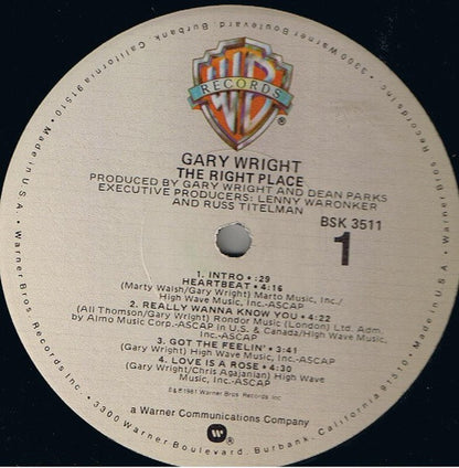 Gary Wright - The Right Place