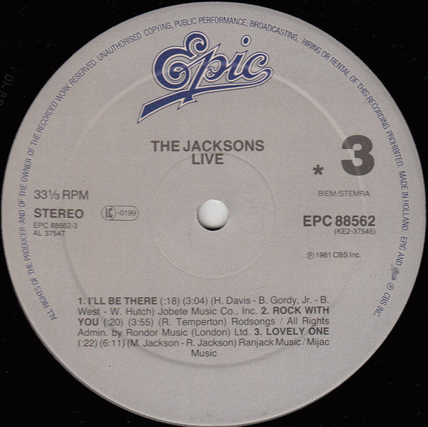 The Jacksons - Live