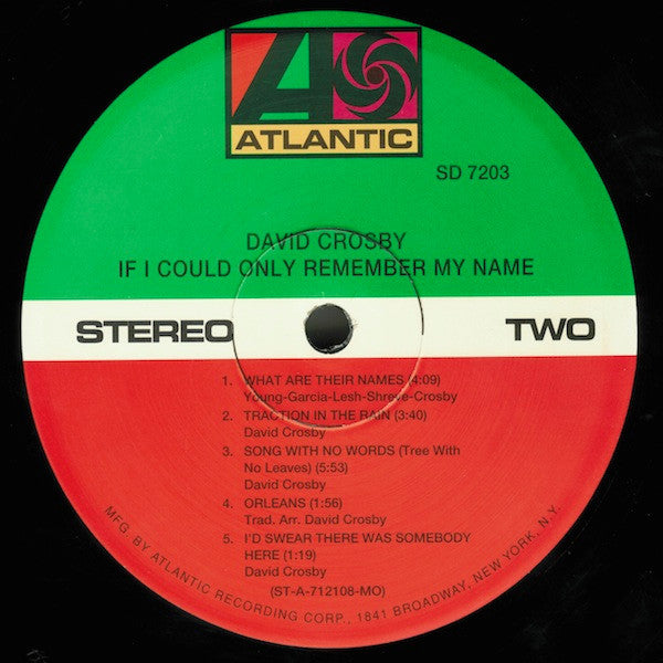 If I Could Only Remember My Name - secondary