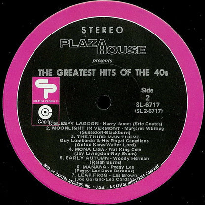 Various - Plaza House Presents The Greatest Hits Of The 40s