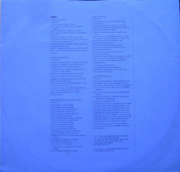 All Things Must Pass - secondary