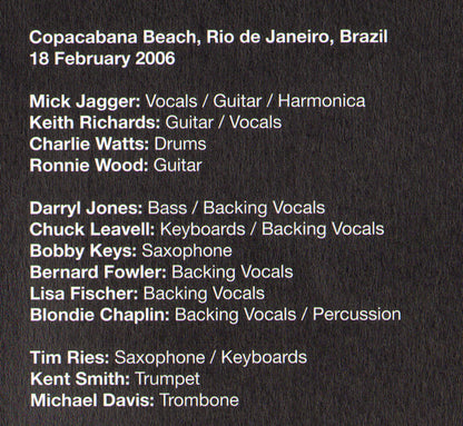 A Bigger Bang Live On Copacabana Beach - secondary