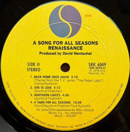 A Song For All Seasons - secondary