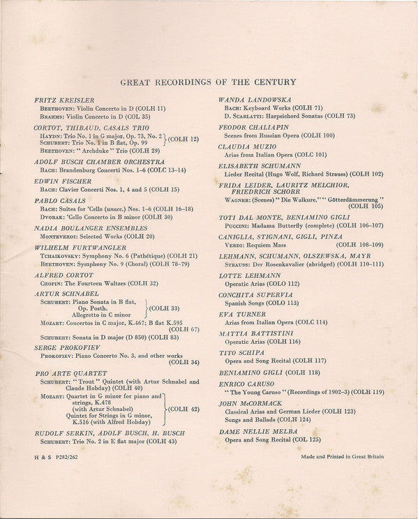 Ludwig van Beethoven, London Philharmonic Orchestra, Sir John Barbirolli, Fritz Kreisler - Violin Concerto In D, Op. 61