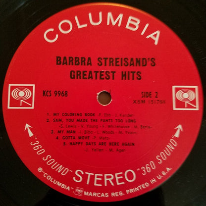 Barbra Streisand's Greatest Hits - secondary